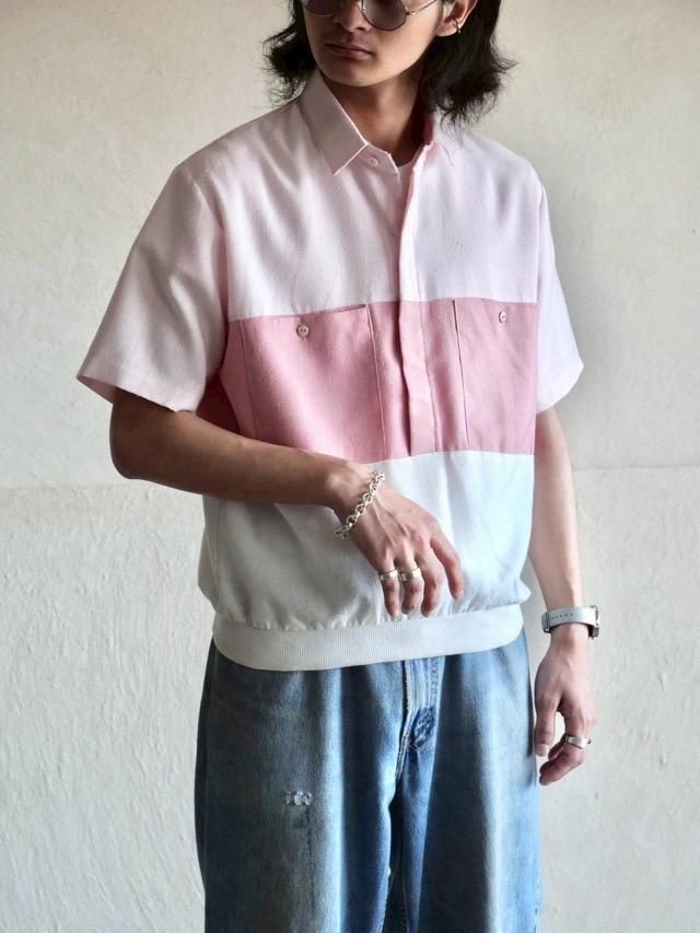 Pullover S/S Shirt "Pink Pink White"