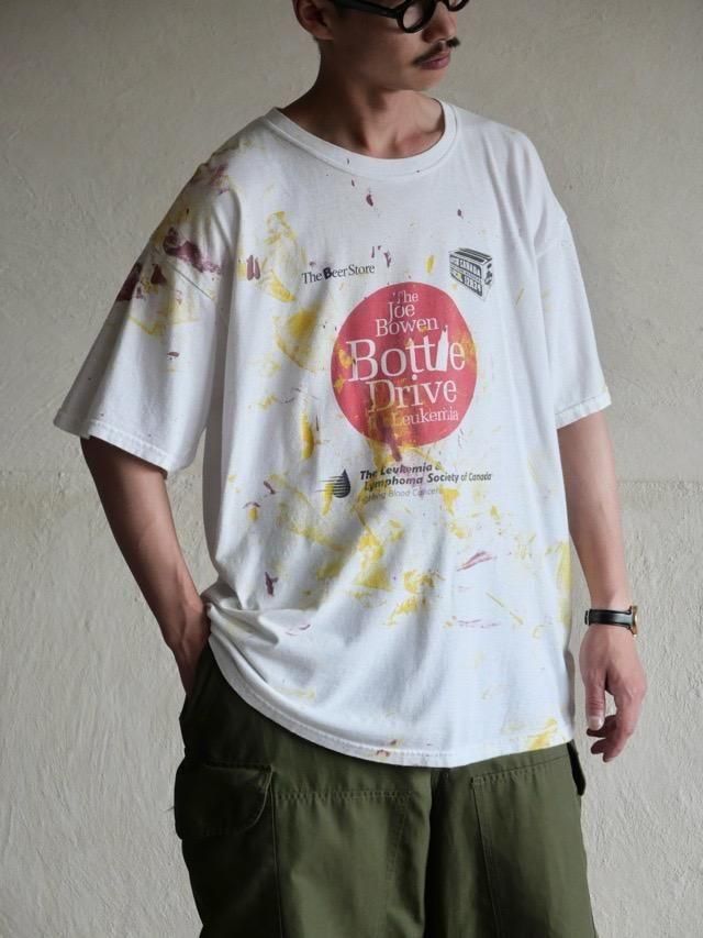 1990&#12316;00s The Beer Store Paint Printed T-shirt 