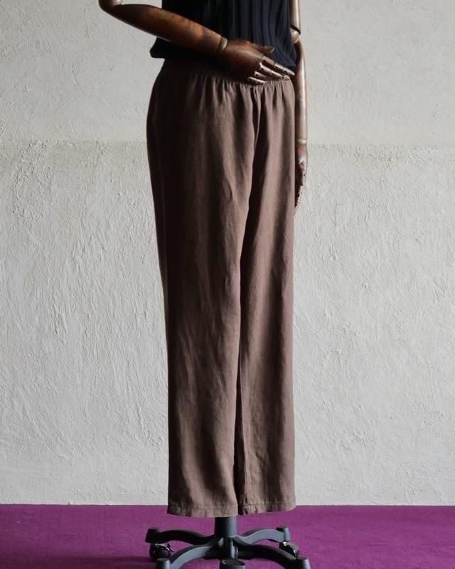 Women's Linen Trourers SelectionBrown-Straight