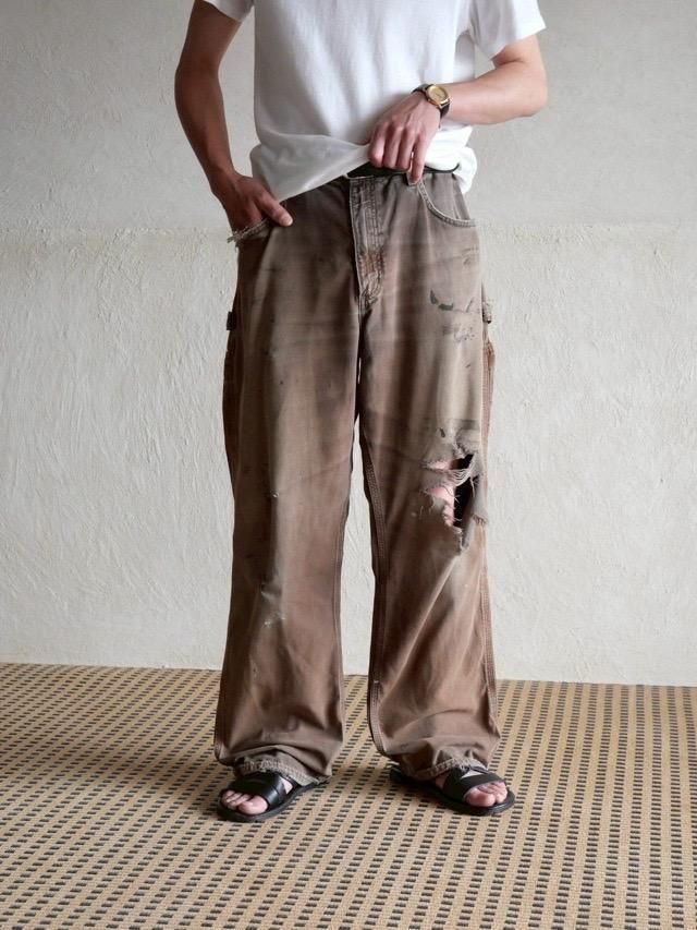 00's carhartt Good Fade Brown Canvas Pants