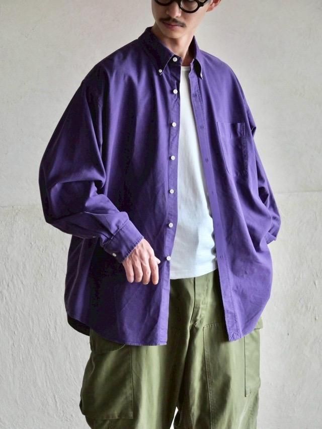 1990's RalphLauren "BIG SHIRT" Purple L/S Shirt