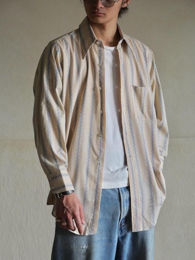 DEADSTOCK 1970s Belmont Pacer byArrow Stripe Shirt