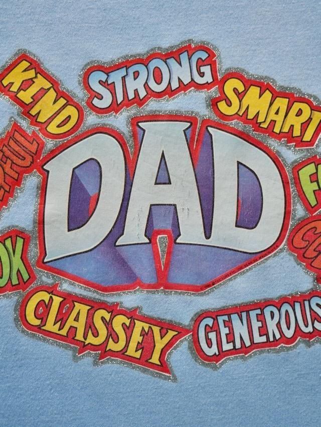 1980s Vintage Printed T-shirt DAD, Made in USA.