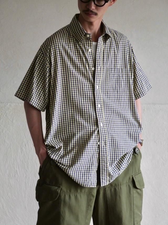 00s BrooksBrothers S/S Polo-collar Check Shirt