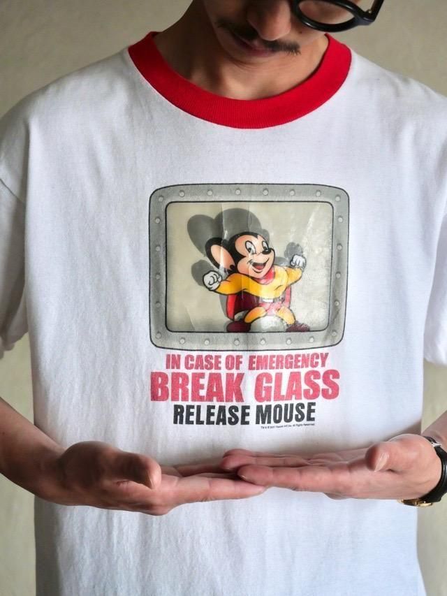 00's "Mighty Mouse" Printed Linger T-shirt