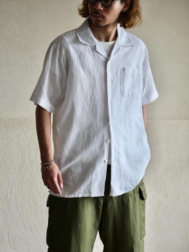 BAGAZIO Linen S/S Shirt, White