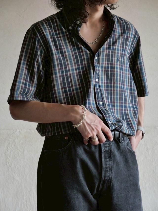 00s RalphLauren Check B.D.Shirt 