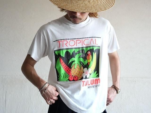 1990's "Tropical Tulum" Printed T-shirt