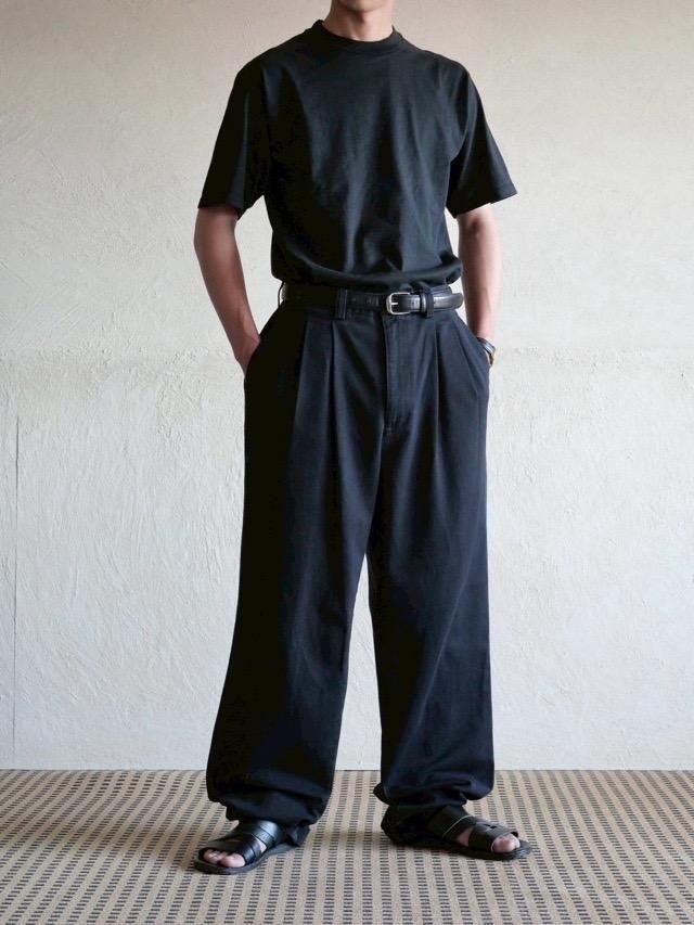 00's GAP Relaxed 2tucks Chino Trousersw.33 / Dark Navy