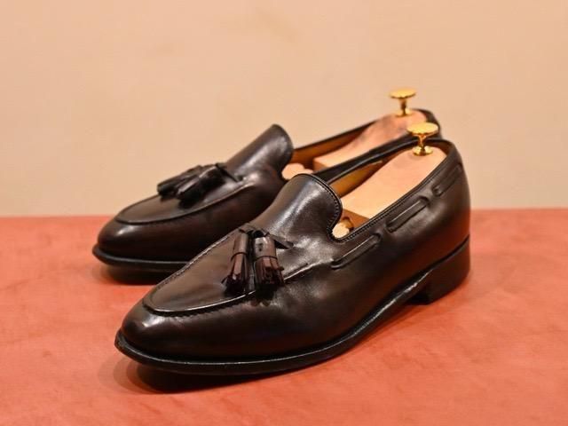 1990's~ Johnston & Murphy Tassel Loafer, Brown / 8half-D