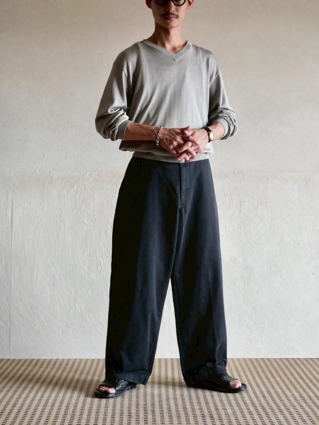 J.CREW "GIANT FIT" Chino Cloth Trousers / Black