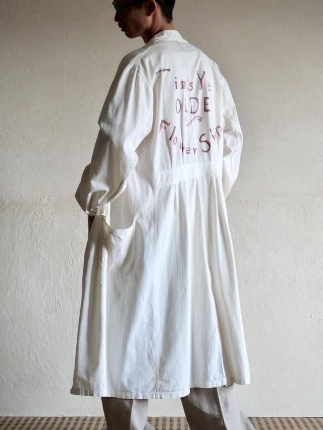 1950's Vintage Flower Shop Staff's ATELIER Coat
