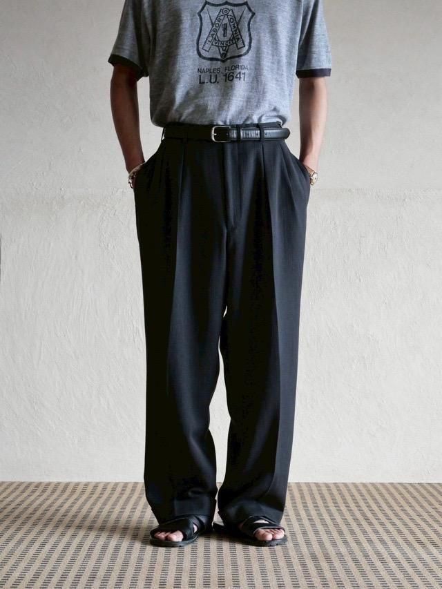 1980's Neiman Marcus Wool Trousers Charcoal
