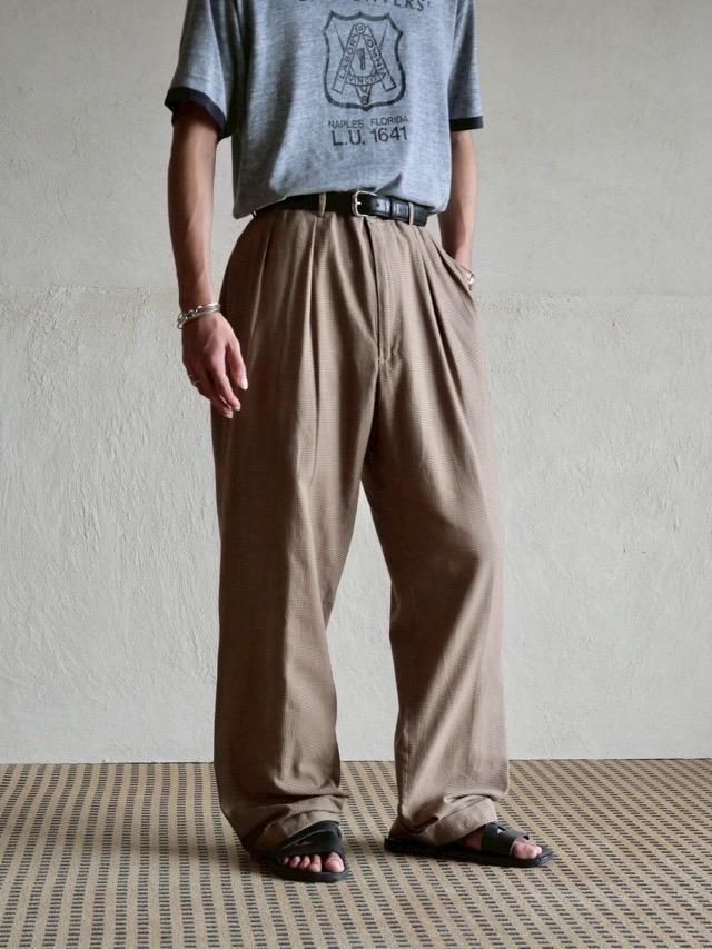 1990's Polo by Ralph Lauren
Glen Check Cotton Slacks