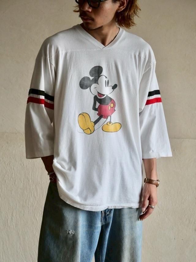 1980s Disney Official Mickey Football T-Shirt, Made in USA.