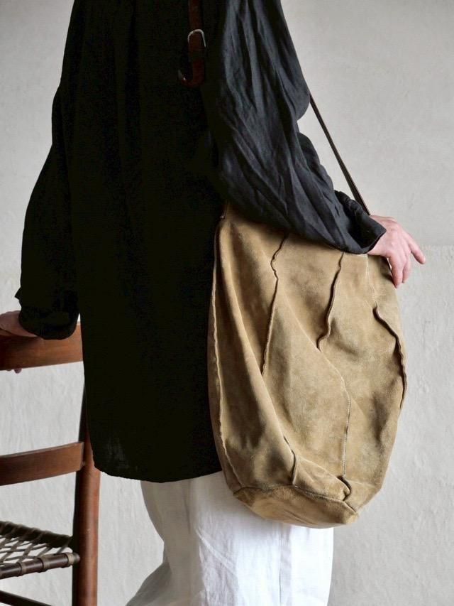 1990's LAURA DI MAGGIO Goat Suede Shoulder Bag