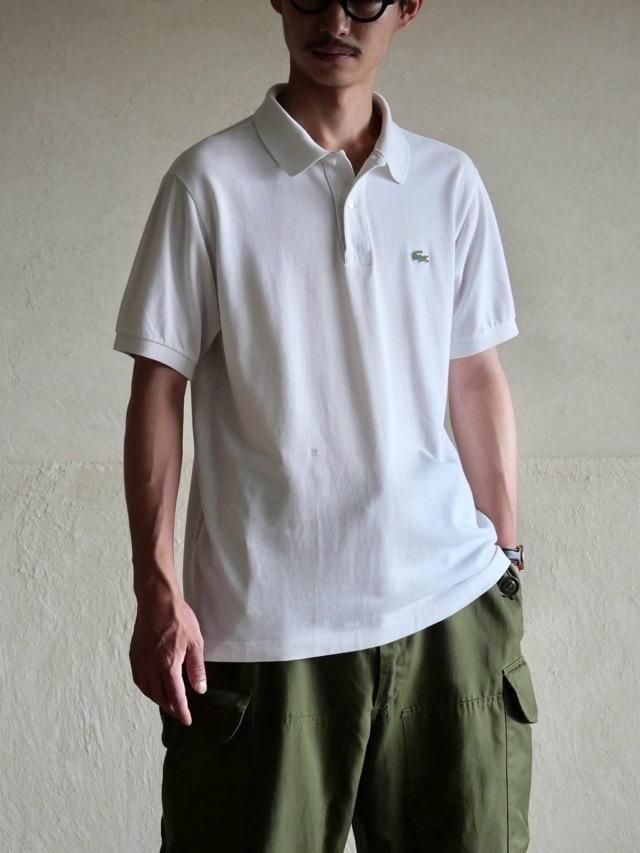 1970~80's Vintage French LACOSTE Polo Shirt, White