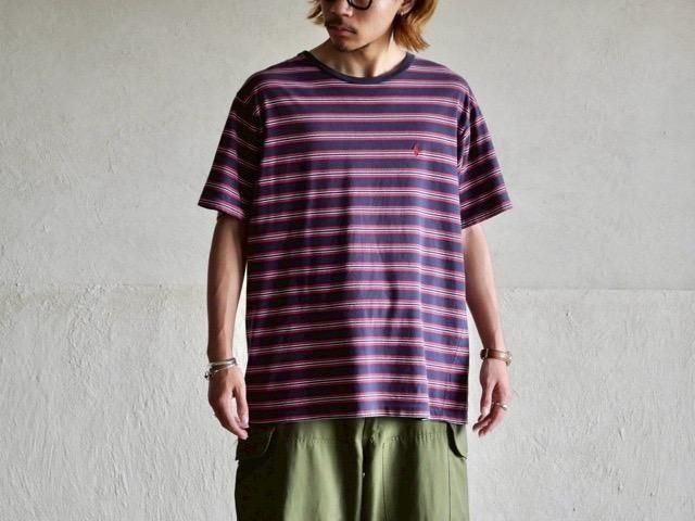 1990's RalphLauren Cotton Border T-shirt