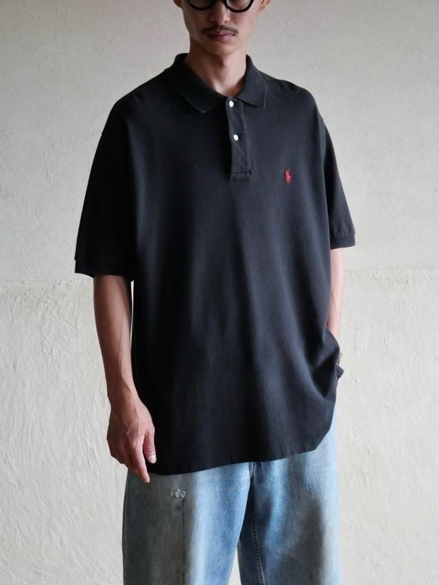 1990's Ralph Lauren Black Polo Shirt