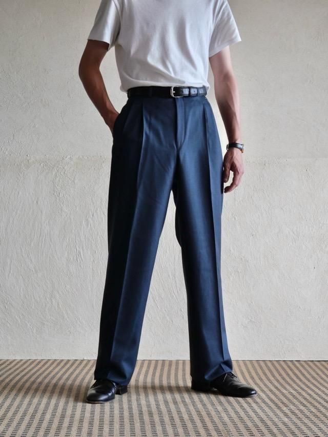 1980~90's YvesSaintLaurent Wool Gabardine Trousers