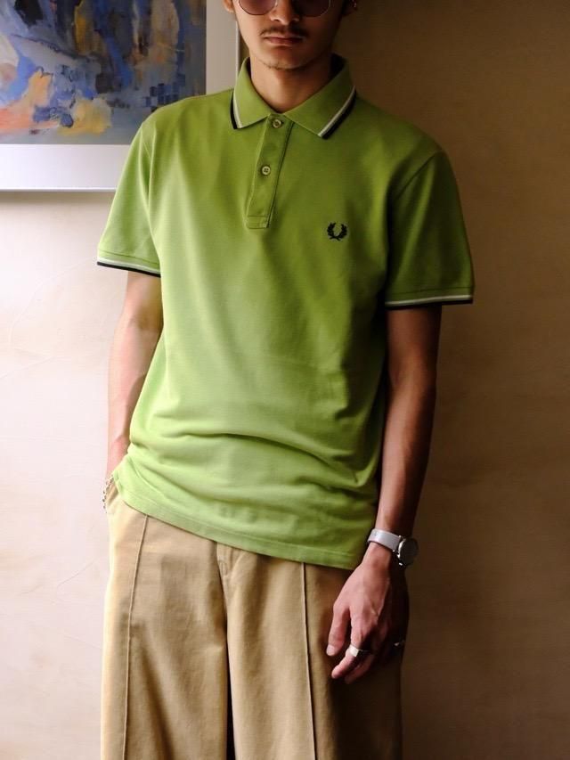 ~00's Italian Limited Label, 
FREDPERRY Polo Shirt &#127470;&#127481;&#127468;&#127463;Pistacchio