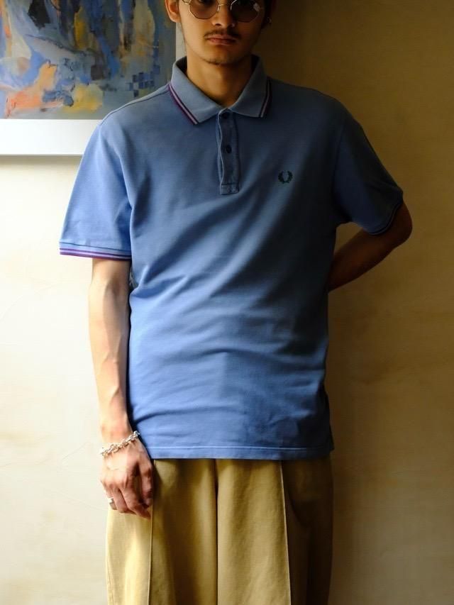 ~00's Italian Limited Label, 
FREDPERRY Polo Shirt &#127470;&#127481;&#127468;&#127463;Blue