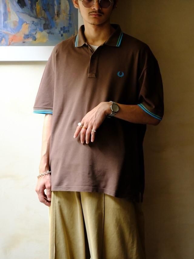 ~00's Italian Limited Label, 
FREDPERRY Polo Shirt &#127470;&#127481;&#127468;&#127463;Brown