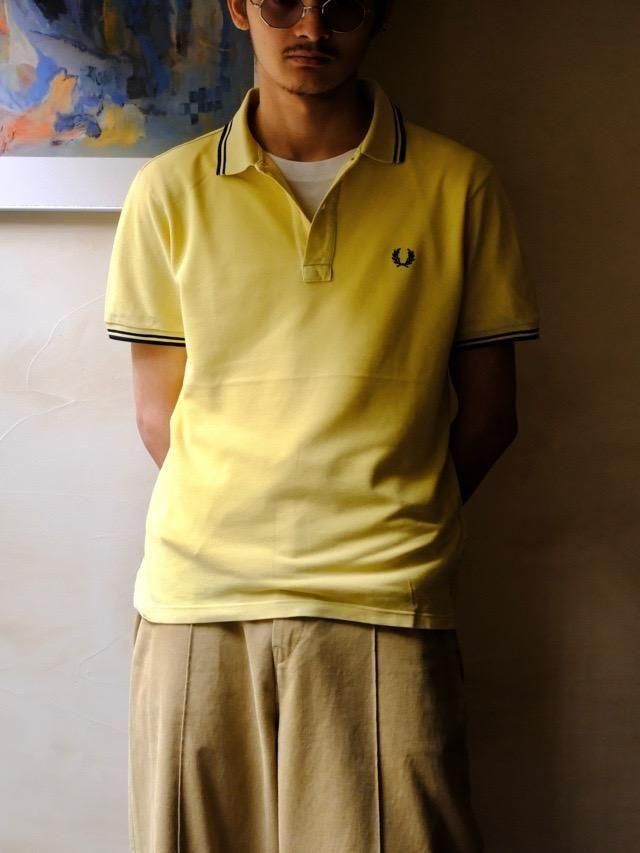 ~00's Italian Limited Label, 
FREDPERRY Polo Shirt &#127470;&#127481;&#127468;&#127463;Yellow