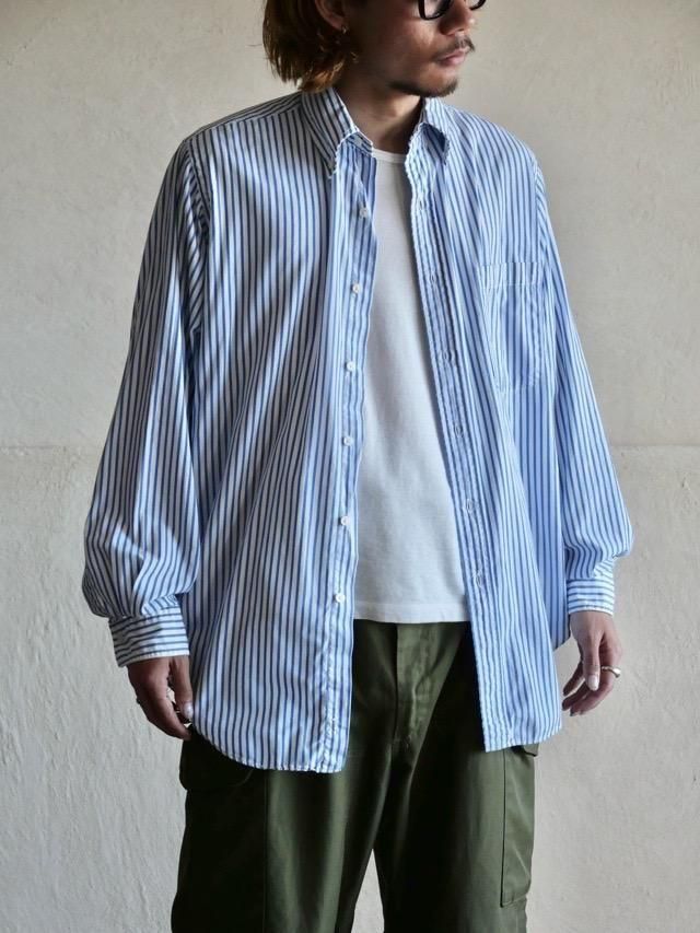 1990s Brooks Brothers Stripe B.D. Shirt14half-R