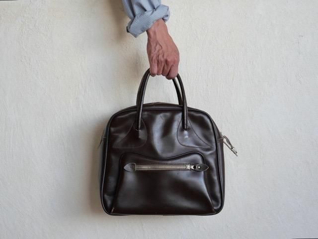 1970s Italian Vintage Boston Leather Bag
