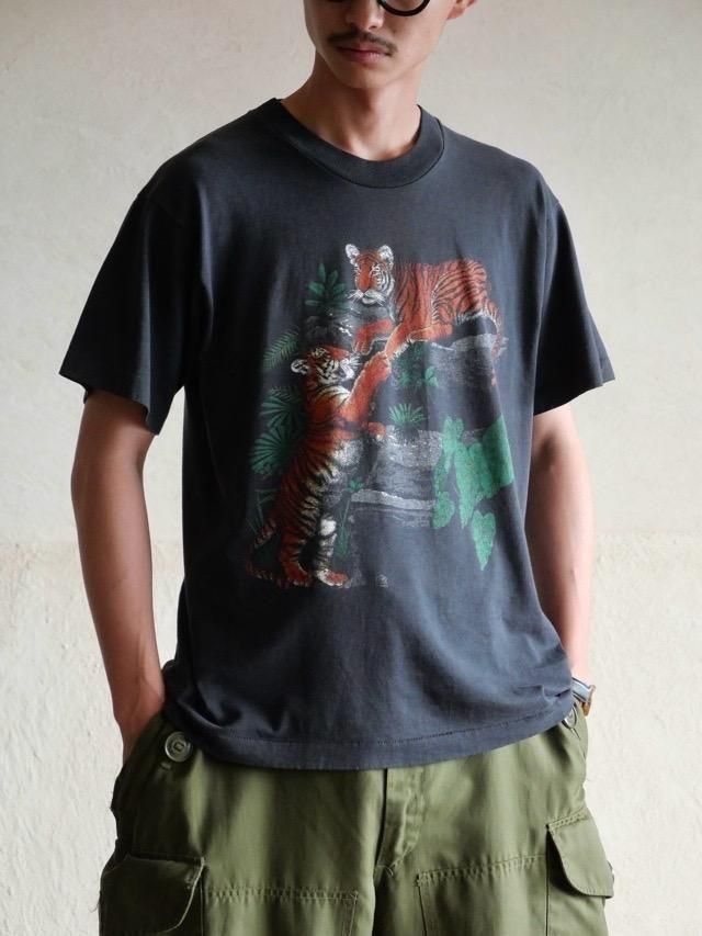 1989s Vintage Printed T-Shirt, Tiger Pair