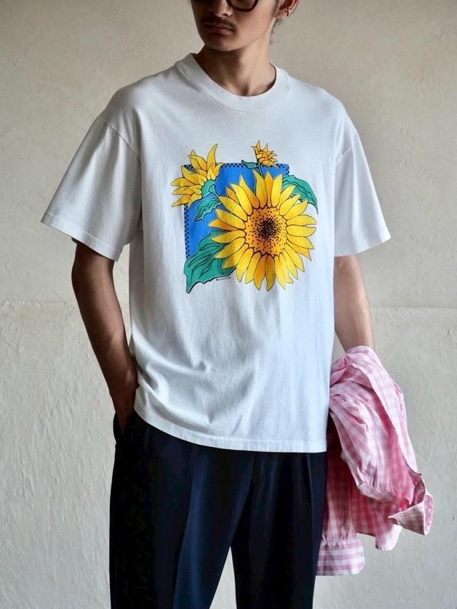 1990's Printed T-shirt &#127803;Sunflower&#127803;