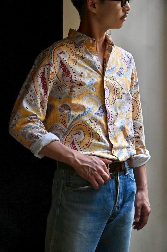 00's ETRO Cotton Paisley Dress Shirt Made in ITALY