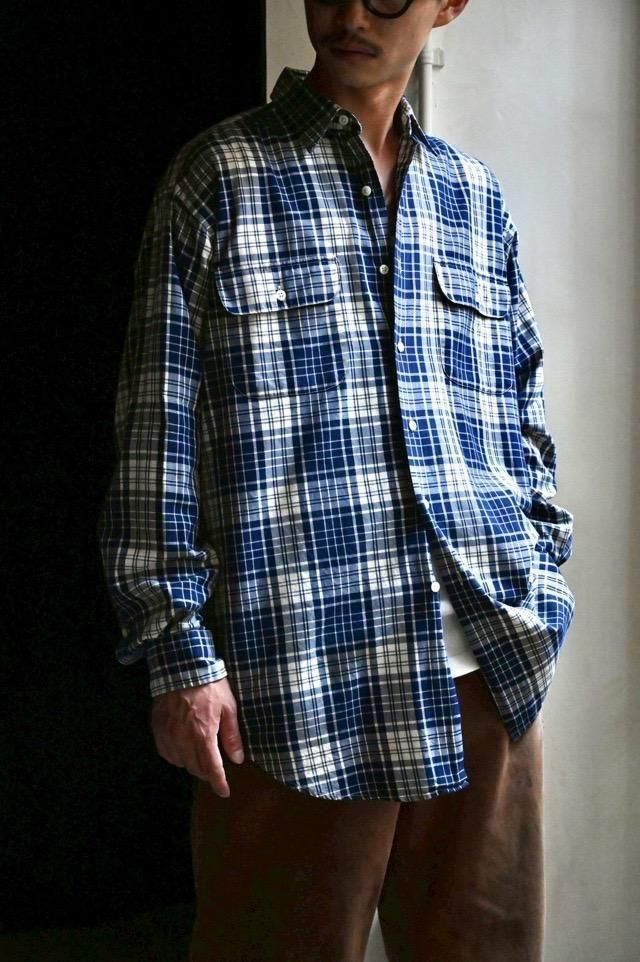 1990's Polo by Ralph Lauren "BENFORD" Cotton Twill Check Shirt