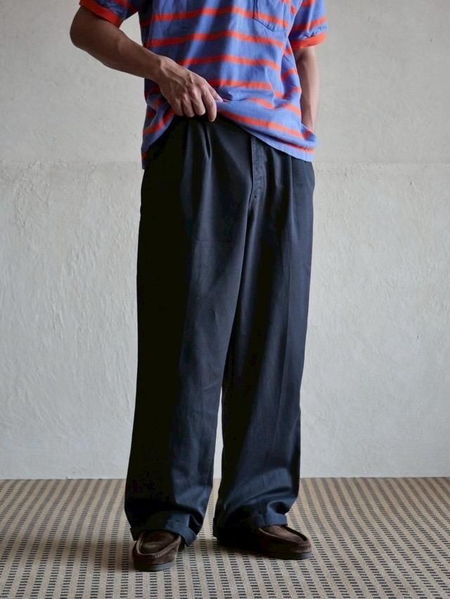 00's Dickies 2tuck Work Pants "BLACK"