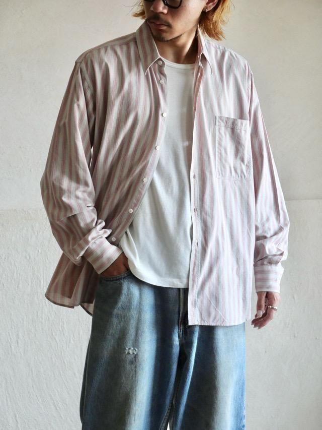 1990's Bagutta Cotton Stripes Shirt, Made in Italy.