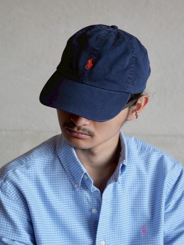 1990s Ralph Lauren Cotton Cap Navy 