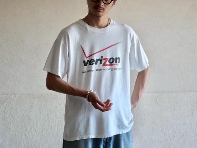 1990~00's Printed White T-Shirt "VERIZON"