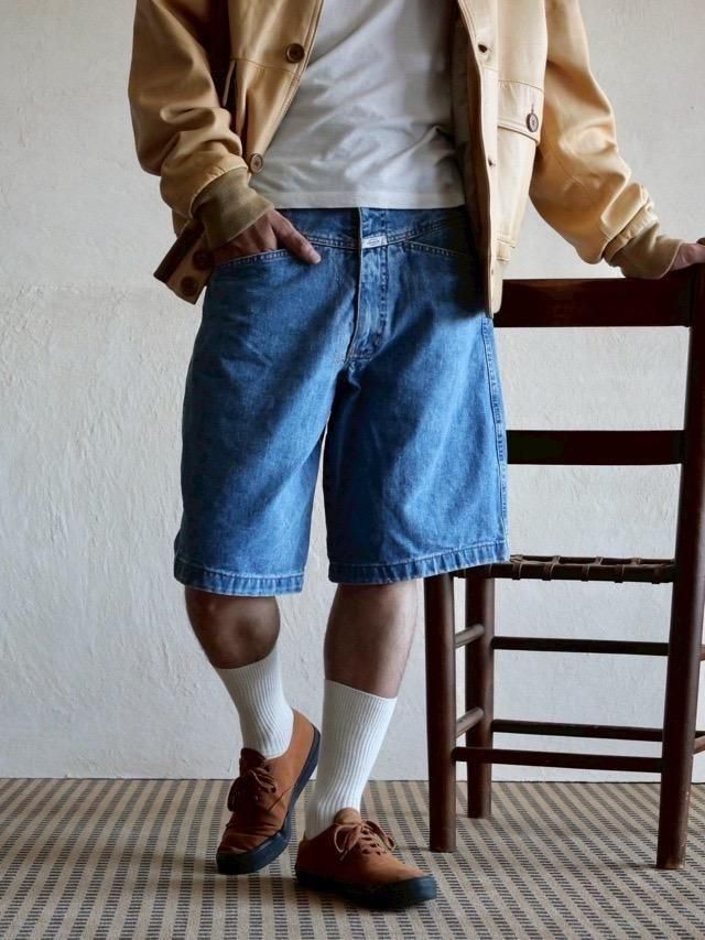 1990's MARITHE FRANCOIS GIRBAUD Stonewashed Denim Shorts
