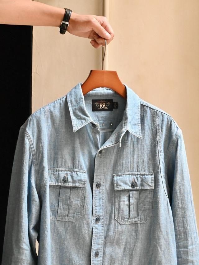 RRL CottonHemp Chambray L/S Shirt