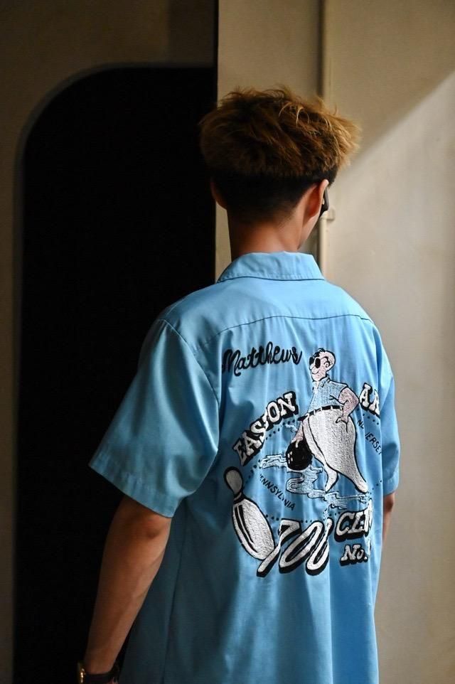 1960~70's Vintage Bowling Shirt "Water Breath"