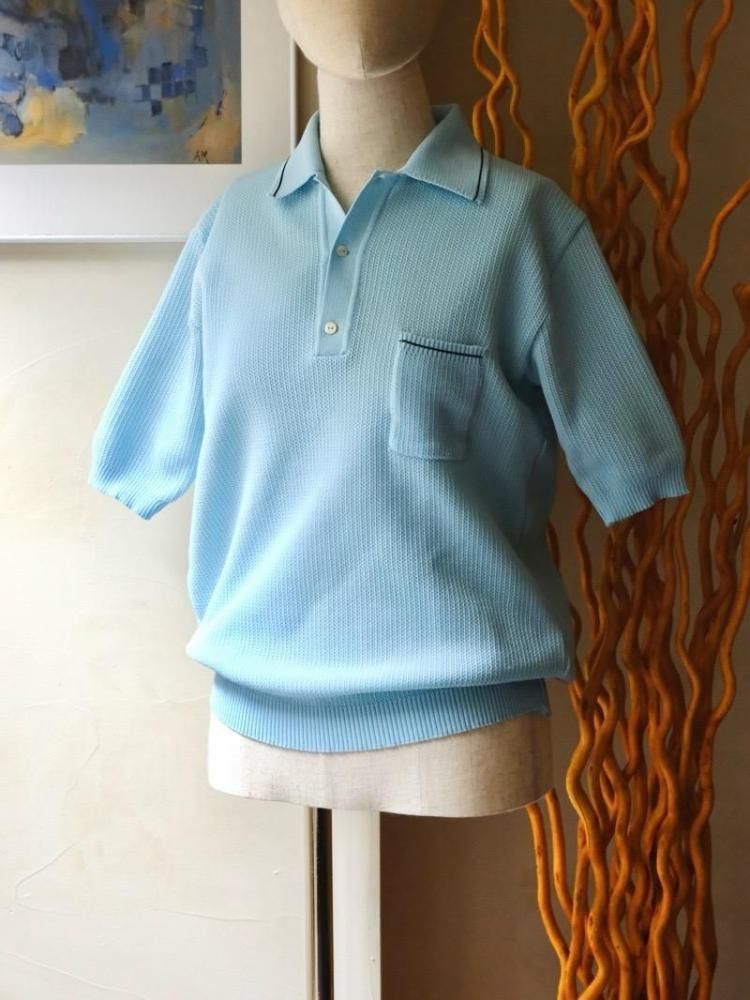 1970's Euro Vintage S/S Knit-Polo, Made in Italy&#127470;&#127481;