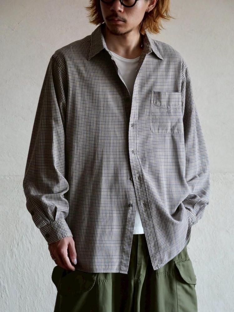 1990's Polo by Ralph Lauren "LOWELL SPORT" Silk Blend House Check Shirt