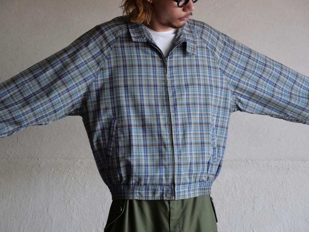 1990's Ivy Oxford Check Drizzler Jacket
Made in Italy.