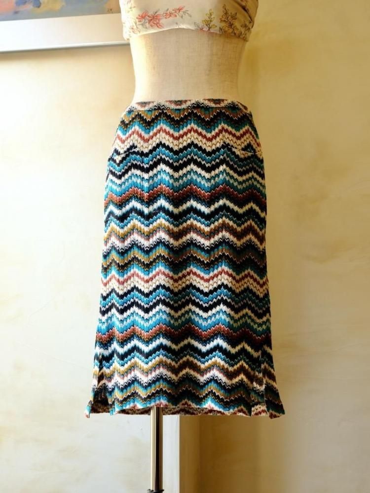 1980's Vintage MISSONI Summer Knit Skirt