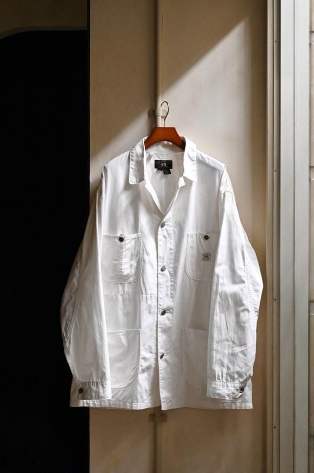 1990's RRL White Cotton Coveralls