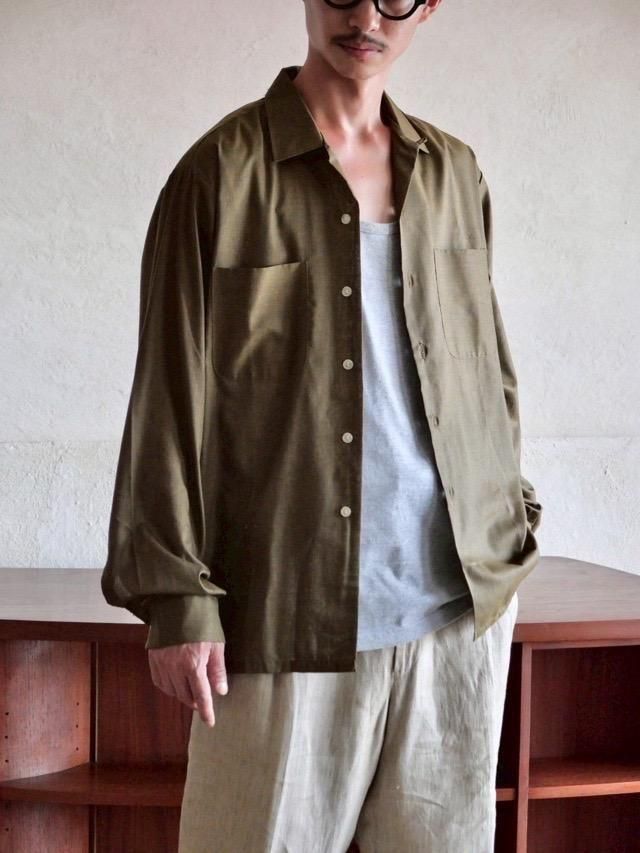 1960's Vintage wallachs Open-collar Shirt