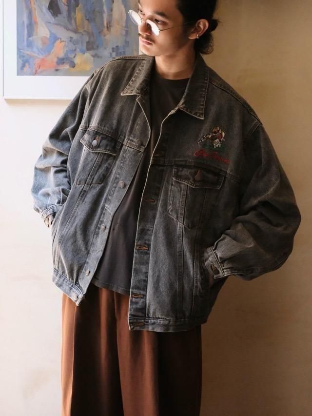 1980~90's BestCompany Embroidered Denim Jacket