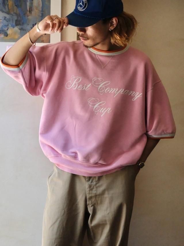 1980~90's BestCompany S/S Pink Sweat Shirt 