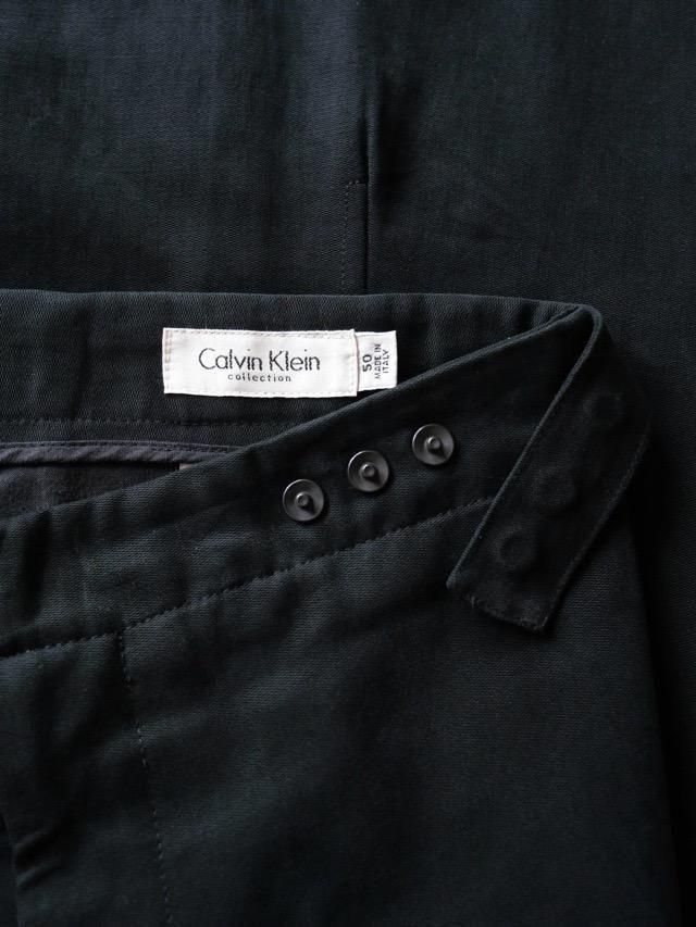 '00s Calvin Klein Cotton Brushed Trousers,Made in Italy